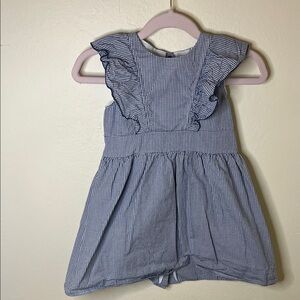 Rapife Spanish Blue Gingham Ruffle Dress